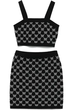Twin-Set Rock-Set mit Logo-Intarsie (2er-Set)