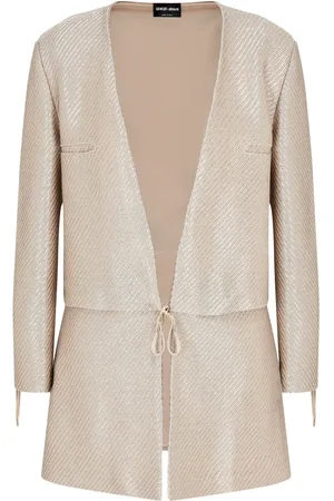 Giorgio Armani Jacke aus Raffiabast-Jacquard