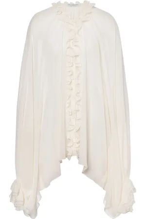 Serafini Bluse mit Rüschenbesatz