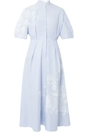 Erdem Midikleid mit kurzen Ärmeln