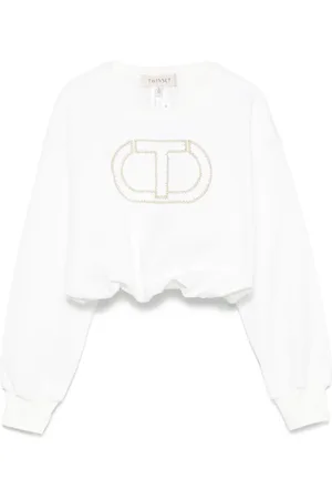 Twin-Set Sweatshirt mit Perlendetail