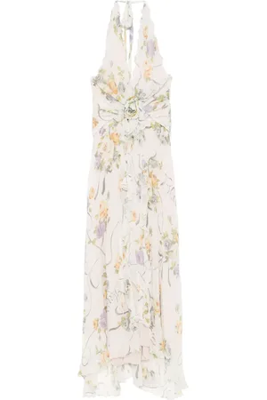 BLUMARINE Maxikleid mit Blumen-Print