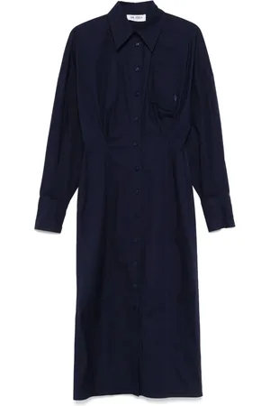 The Attico Midikleid mit Falten