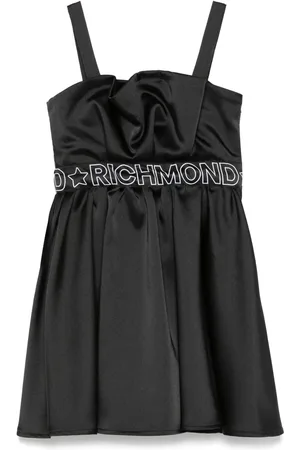 John Richmond Kleid mit Logo-Streifen