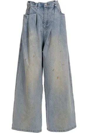 Natasha Zinko Gestufte Jeans mit Umschlag