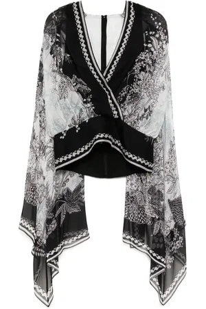 Elie saab Chiffonbluse mit Print
