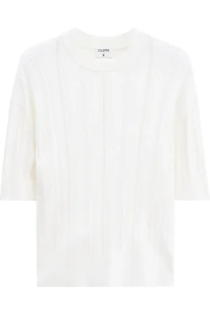 Filippa K Braid Knit T-Shirt