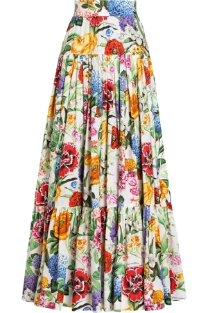 Dolce & Gabbana Maxirock mit Blumen-Print
