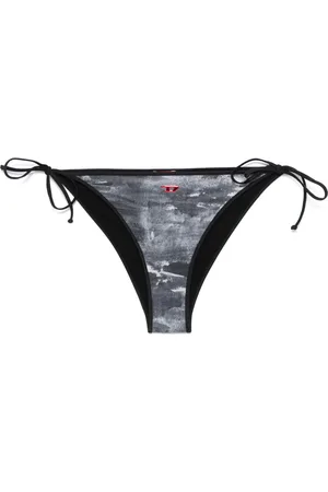 Diesel Bikinihöschen mit abstraktem Print