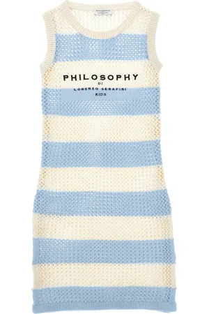 PHILOSOPHY DI LORENZO SERAFINI Gestreiftes Strickkleid