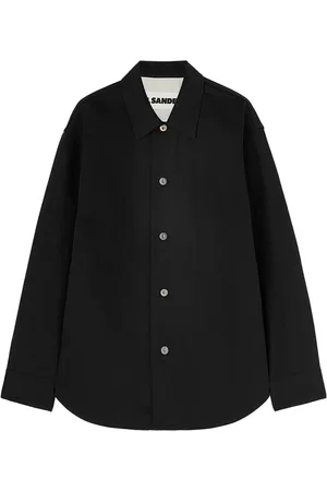Jil Sander Jeanshemd mit Logo-Patch