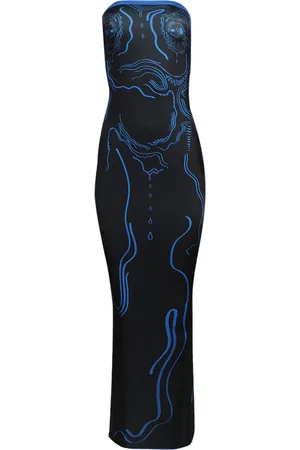 DI PETSA Langes Kleid mit Print
