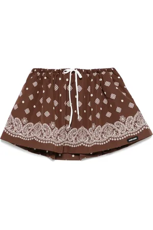 Miu Miu Minirock mit Paisley-Print
