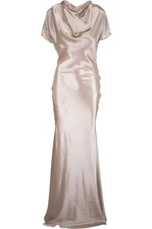 Kiton Maxikleid aus Satin