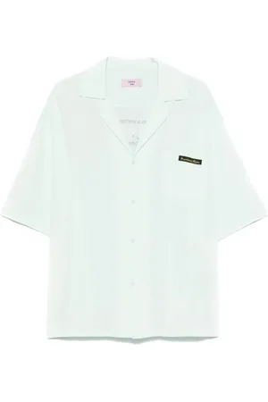 MARTINE ROSE Hemd mit Logo-Patch