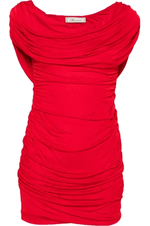BLUMARINE Drapiertes One-Shoulder-Minikleid