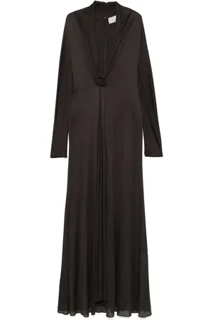 GIUSEPPE DI MORABITO Maxikleid mit Blumenapplikation