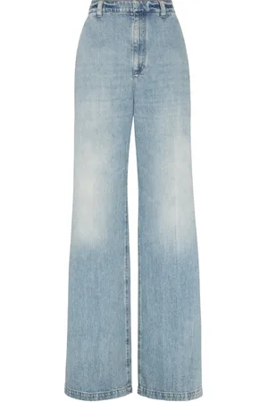 Brunello Cucinelli Weite High-Rise-Jeans
