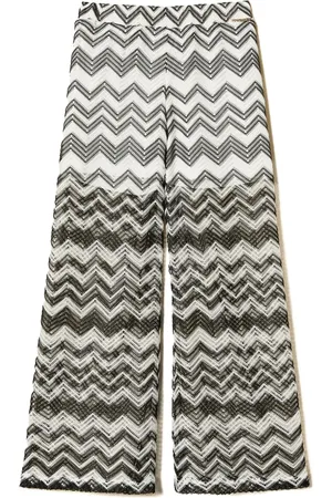 Twin-Set Mesh-Hose mit Zickzackmuster