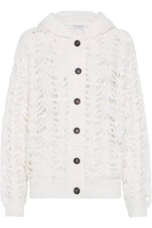 Brunello Cucinelli Cardigan mit Foliage-Spitze