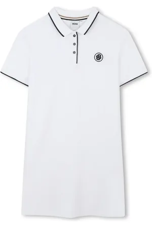 HUGO BOSS Kleid mit Logo-Stickerei