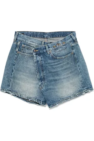 R13 Crossover Jeans-Shorts