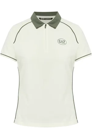EA7 Poloshirt mit Logo-Print