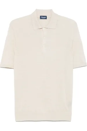 DRUMOHR Fein gestricktes Poloshirt