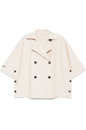 PESERICO SIGN Trenchcoat mit Perlendetail