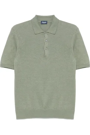 DRUMOHR Fein gestricktes Poloshirt