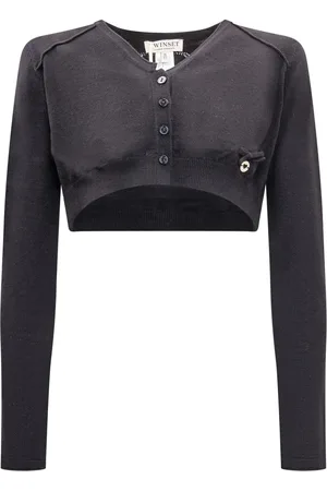 Twin-Set Cardigan mit Logo-Schild