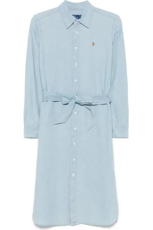Ralph Lauren Minikleid mit Polo Pony-Stickerei