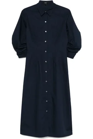 THEORY Midikleid mit Raffung