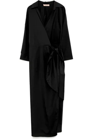 Twin-Set Maxikleid in Wickeloptik