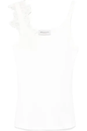 Ermanno Firenze Top mit Spitzendetail
