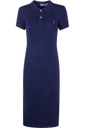 Ralph Lauren Midikleid mit Polo Pony