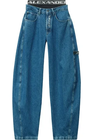 Alexander Wang Jeans mit Logo-Bund
