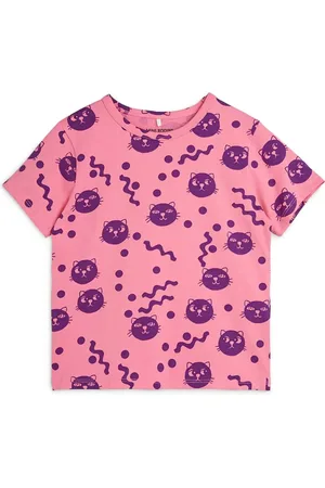 Mini Rodini T-Shirt mit Squiggly Cats-Print