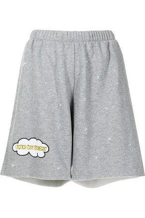Natasha Zinko Joggingshorts mit Slogan-Patch