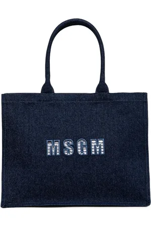 Msgm Tote Bag mit Logo-Applikation
