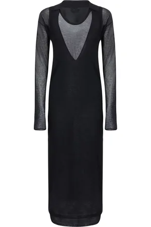 Pinko Langes Kleid im Lagen-Look