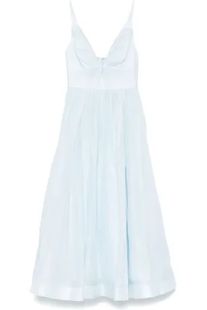 ZIMMERMANN Illuminate Midikleid mit V-Ausschnitt