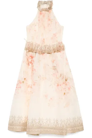 ZIMMERMANN Illuminate Neckholder-Midikleid