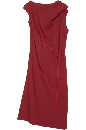 Muller Of Yoshiokubo Midikleid aus Leinen