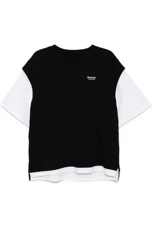Musium Div. T-Shirt mit Logo-Stickerei