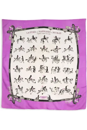 Hermès 1946 Lettre de Napoleon a Murat by Hugo Grygkar Schal