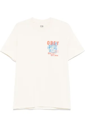 Obey T-Shirt mit Logo-Print