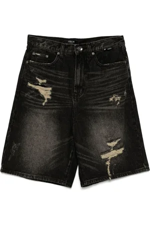 FIVE CM Jeans-Shorts im Distressed-Look