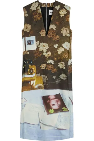 Jil Sander Midikleid mit Print