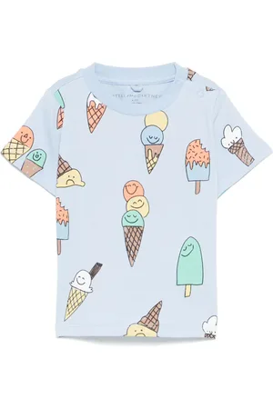 Stella McCartney T-Shirt mit Eiscreme-Print